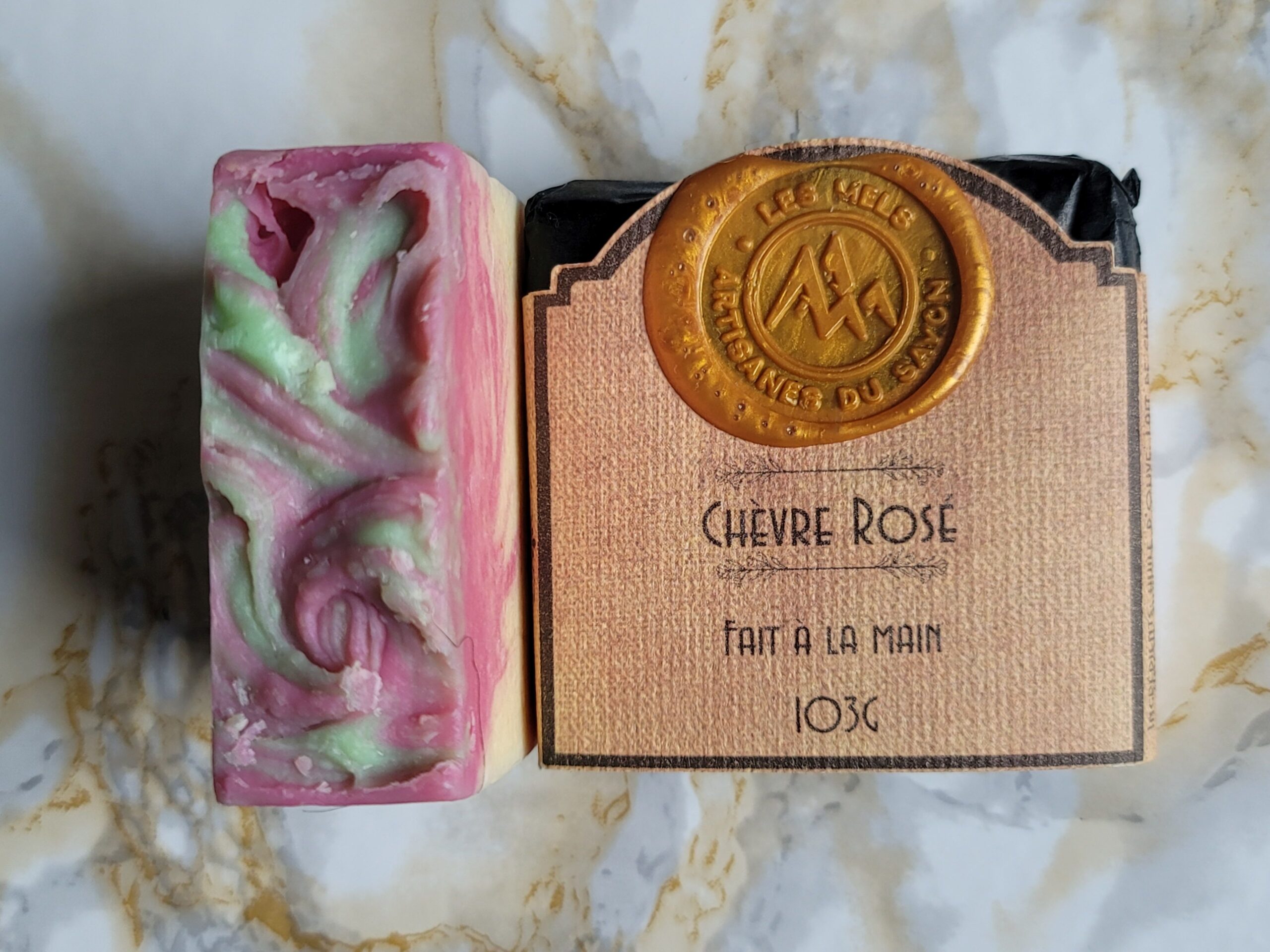 Savon naturel fait à la main Chèvre Rosé au lait de chèvre et à la rose – Les Mels