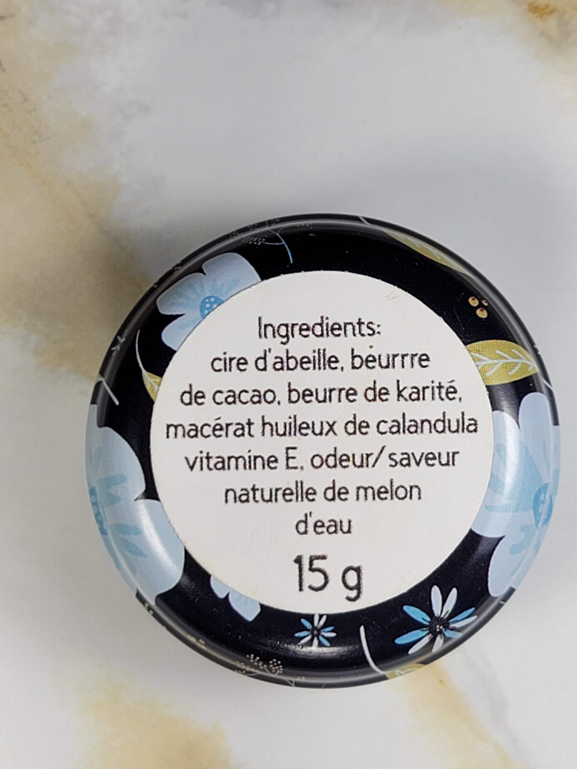 Baume à lèvres artisanal au melon d’eau – Les Mels