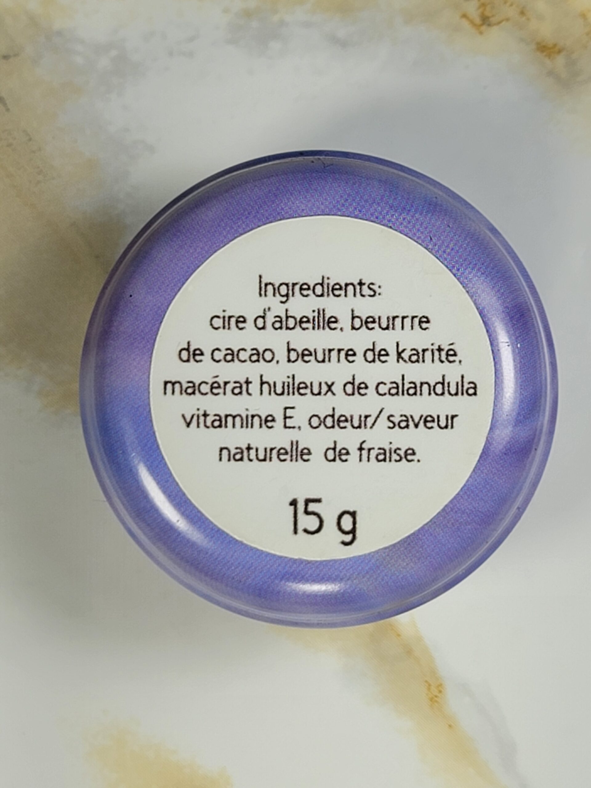 Baume à lèvres artisanal à la fraise – Les Mels