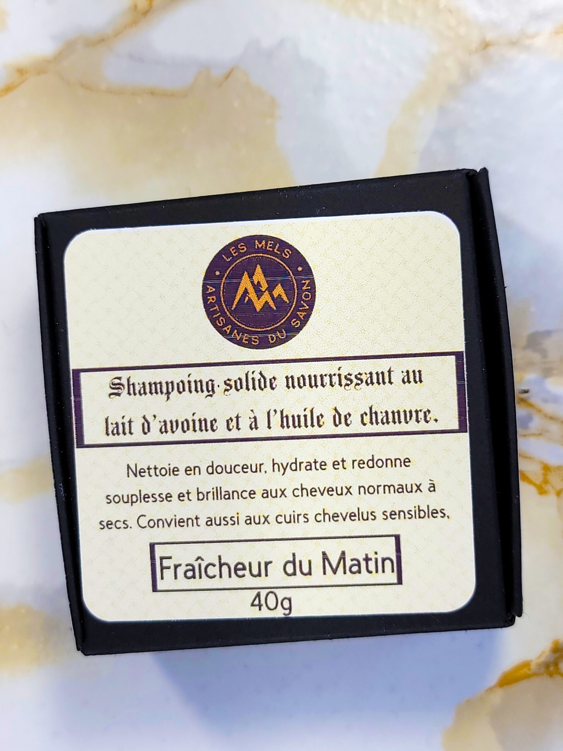 Shampoing solide Lumière d’Argent pour cheveux blancs, gris ou blonds – Les Mels